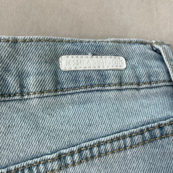 Jessica Simpson NWT Infinite High Waist Short in Skylark Size 32 Cutoff Fringe - Picture 7 of 15